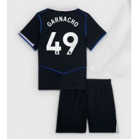 Stroje piłkarskie Chelsea Alejandro Garnacho #49 Koszulka Trzeciej dla dzieci 2025-26 Krótki Rękaw (+ szorty)